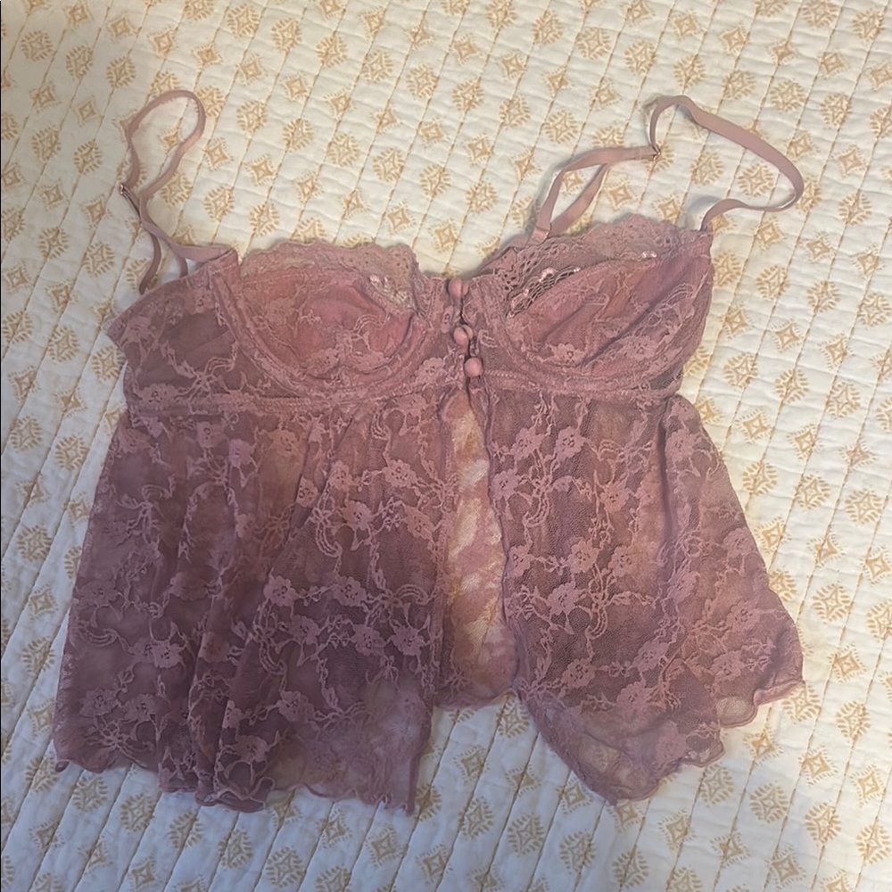 Out From Under Babydoll Lace Top